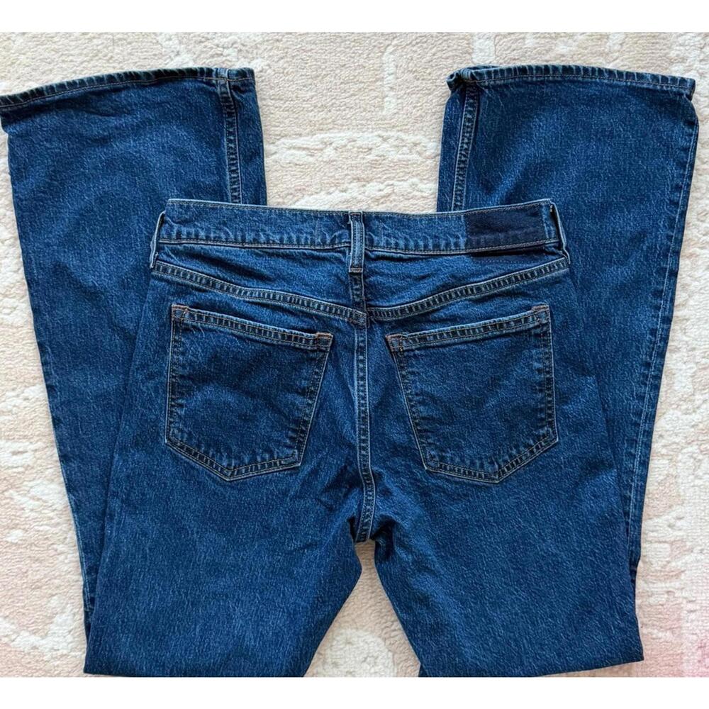 Women's Abercrombie & Fitch Mid Rise Bootcut Jean, Dark Wash, Size 28 Short - Picture 4 of 4